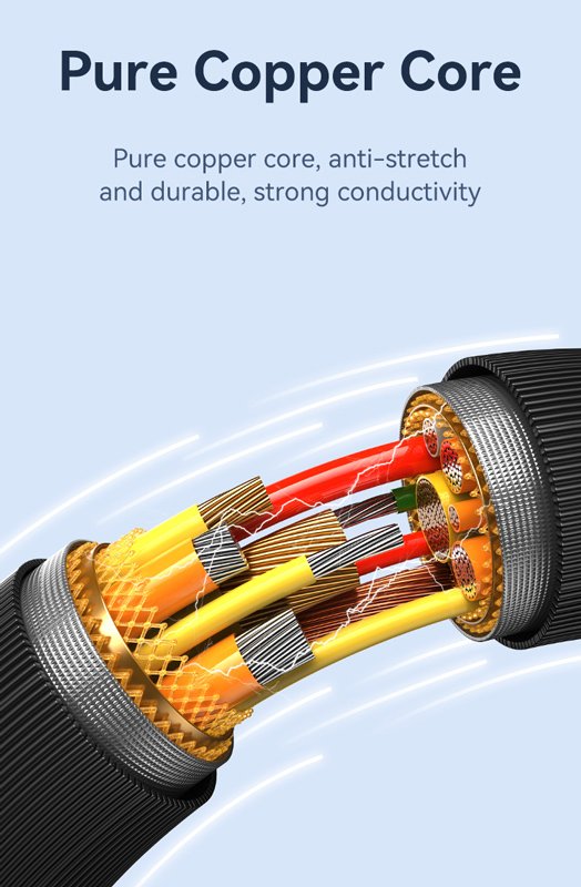 USAMS καλώδιο USB-C σε USB US-SJ688, 3A, 480Mbps, 1m, μαύρο - Image 5