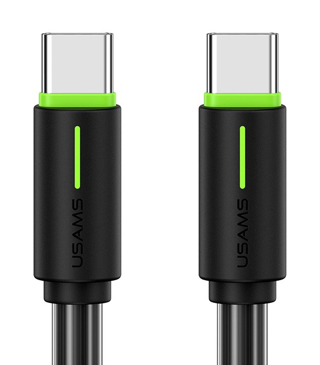 USAMS καλώδιο USB-C US-SJ734, 60W, 480Mbps, 1m, μαύρο