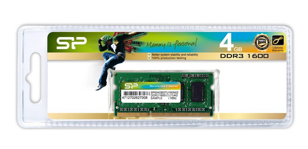SILICON POWER Μνήμη DDR3 SODimm, 4GB, 1600MHz, PC3-12800, CL11 - Image 2