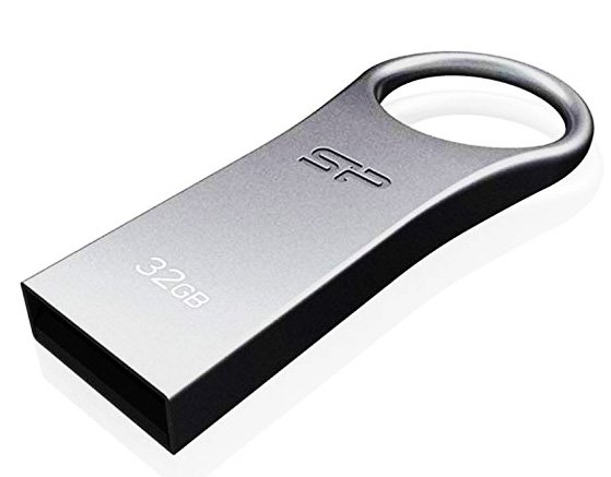 SILICON POWER USB Flash Drive Firma F80, 32GB, USB 2.0, ασημί - Image 4