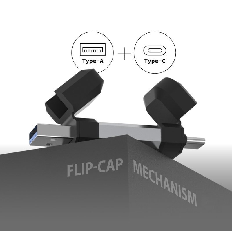 SILICON POWER USB Flash Drive C51, USB/USB-C, 128GB, 120MBps, ασημί - Image 3