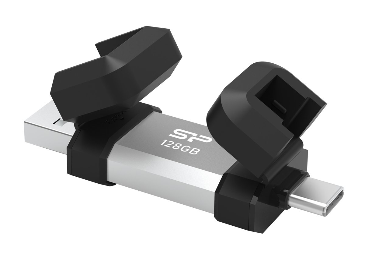 SILICON POWER USB Flash Drive C51, USB/USB-C, 128GB, 120MBps, ασημί - Image 5