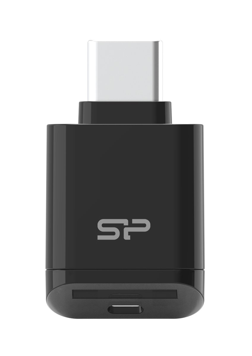 SILICON POWER card reader C200 για micro SD, USB-C, USB 3.2, 180/165MBps, μαύρο - Image 4