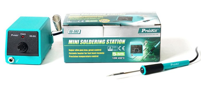 PROSKIT μίνι σταθμός συγκόλλησης SS-202F με κολλητήρι, 10W, 100~450 °C - Image 6