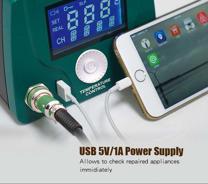 PROSKIT σταθμός συγκόλλησης SS-256B με κολλητήρι, 60W, 200~480 °C - Image 5