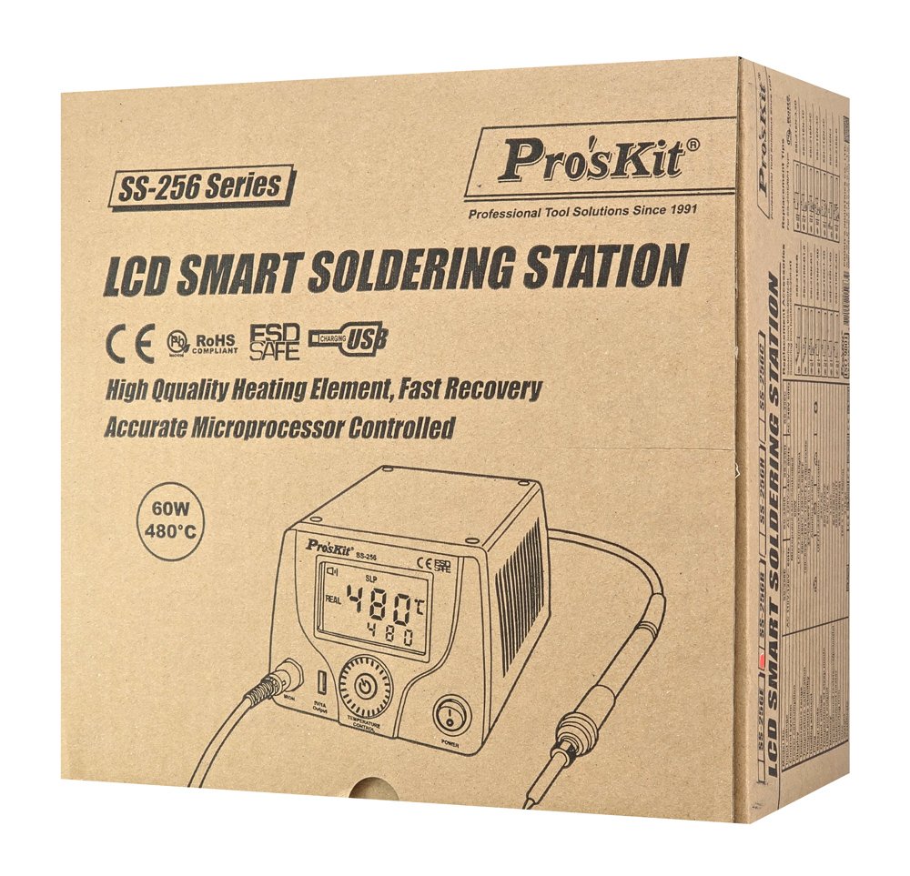 PROSKIT σταθμός συγκόλλησης SS-256B με κολλητήρι, 60W, 200~480 °C - Image 8