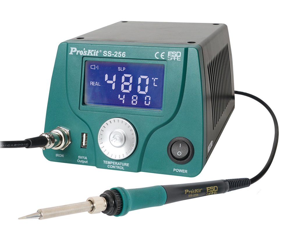 PROSKIT σταθμός συγκόλλησης SS-256B με κολλητήρι, 60W, 200~480 °C