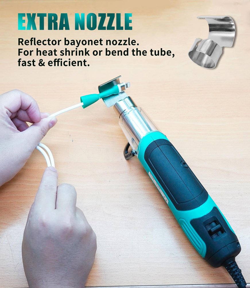 PROSKIT μίνι πιστόλι θερμού αέρα SS-628F, 250/500W, 350/500 °C - Image 6