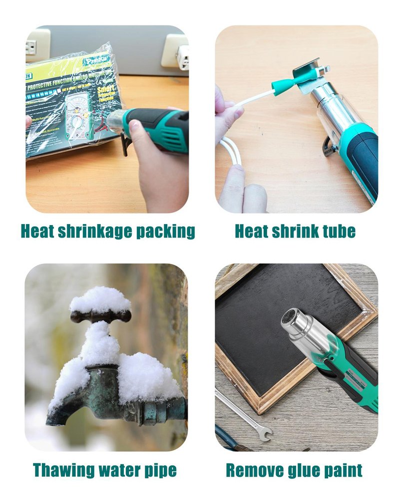 PROSKIT μίνι πιστόλι θερμού αέρα SS-628F, 250/500W, 350/500 °C - Image 7