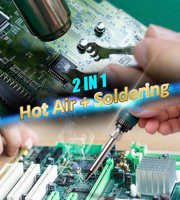 PROSKIT σταθμός συγκόλλησης SS-979B, κολλητήρι/air gun, 760W, 200-480 °C - Image 4