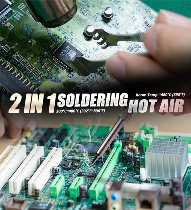 PROSKIT σταθμός συγκόλλησης SS-989B, κολλητήρι/air gun, 700W, 200-480 °C - Image 4