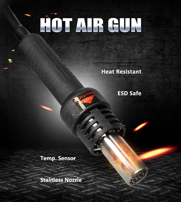 PROSKIT σταθμός συγκόλλησης SS-989B, κολλητήρι/air gun, 700W, 200-480 °C - Image 5