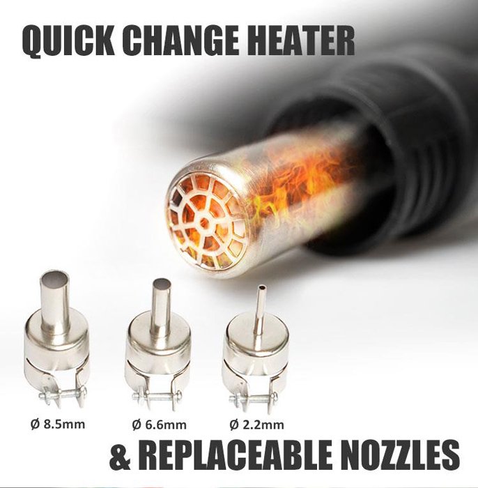 PROSKIT σταθμός συγκόλλησης SS-989B, κολλητήρι/air gun, 700W, 200-480 °C - Image 6