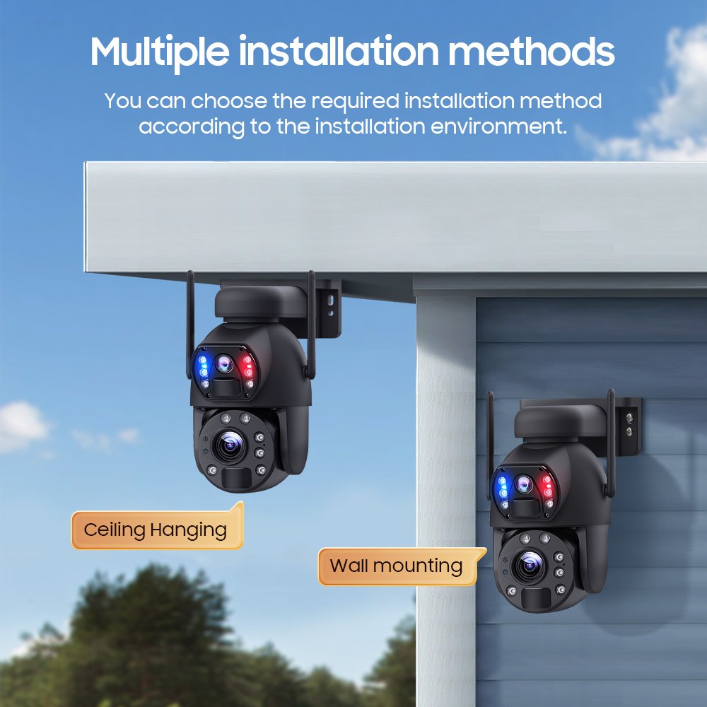 SECTEC smart ηλιακή κάμερα ST-5986M, 3MP dual lens, 20x zoom, WiFi, SD, PTZ - Image 15