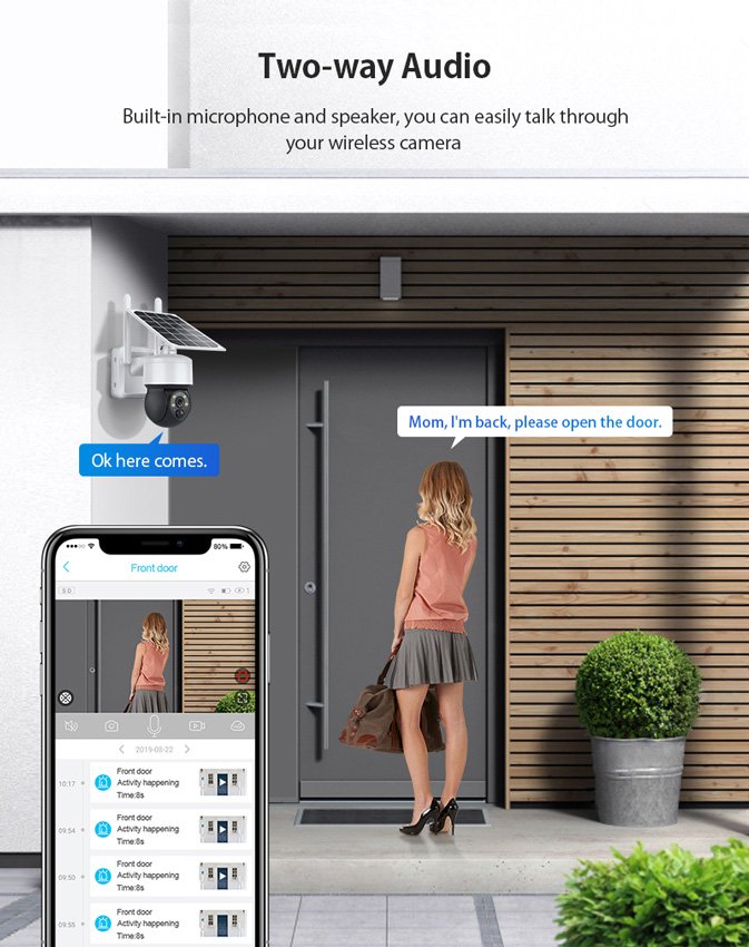 SECTEC smart ηλιακή κάμερα ST-S517C-3M, 3MP, PIR, PTZ, cloud/micro SD - Image 4