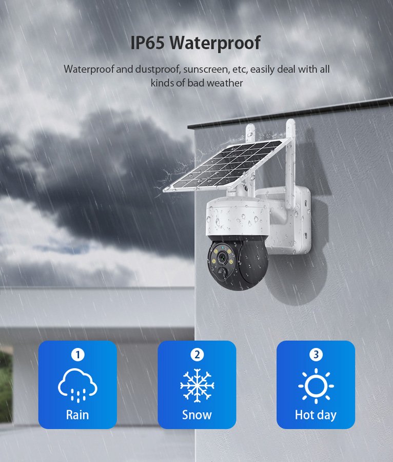 SECTEC smart ηλιακή κάμερα ST-S517C-3M, 3MP, PIR, PTZ, cloud/micro SD - Image 7