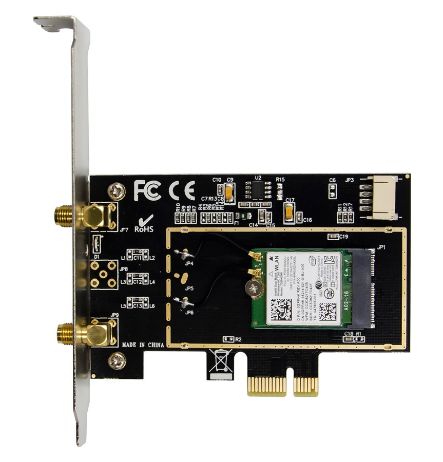 POWERTECH κάρτα επέκτασης PCIe ST718, AC7260 Dual-Band Wireless - Image 3