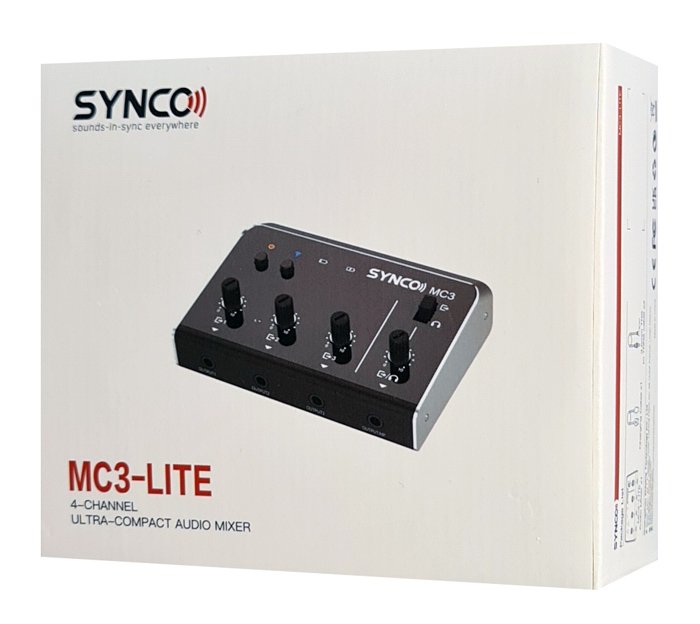 SYNCO μίκτης ήχου MC3-LITE, 4 καναλιών, Bluetooth, 500mAh, γκρι - Image 7