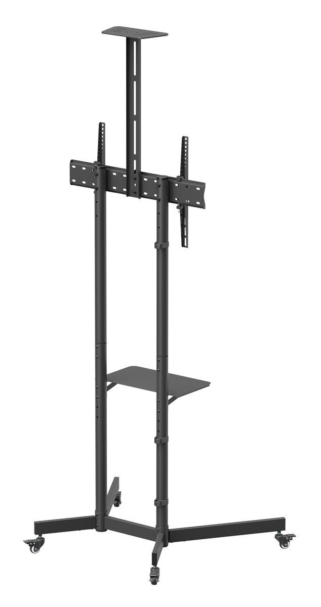BRATECK βάση τηλεόρασης δαπέδου T1042T, 37-70", έως 45kg, με ράφια & ροδάκια - Image 6