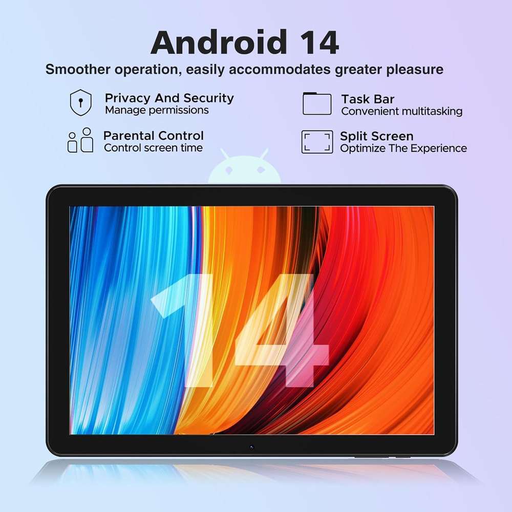 DOOGEE tablet T10W, 10.1", 4/128GB, 4G, Android 14, 8000mAh, μαύρο - Image 4