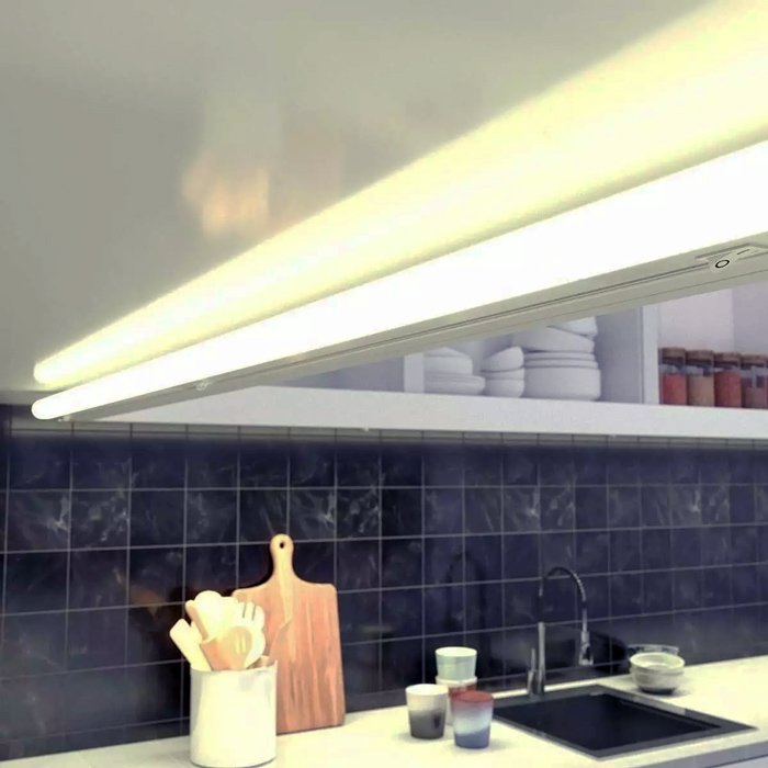 POWERTECH LED φωτιστικό τοίχου T5-0001-150 22W, 4000K, 150cm IP20, λευκό - Image 2