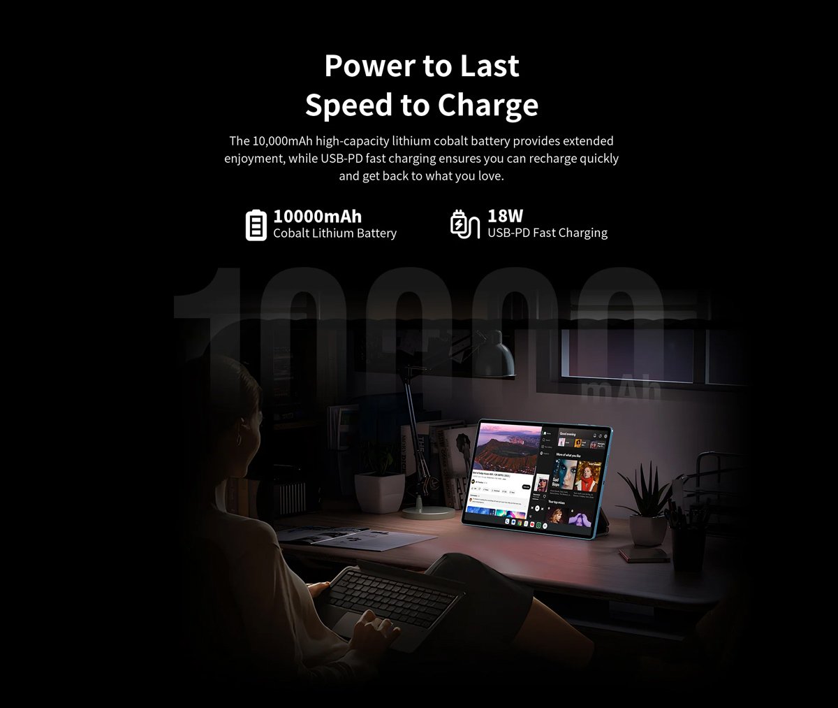 TECLAST tablet T70, 14", 8/256GB, 4G, Android 14, 10000mAh, μπλε - Image 5