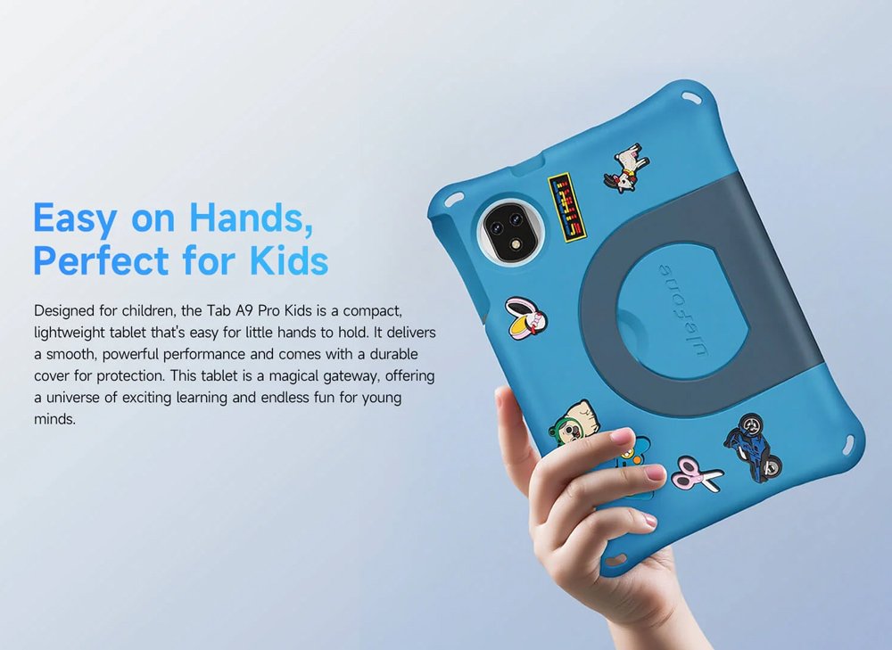 ULEFONE tablet Tab A9 Pro Kids, 8.68", 4/128GB, 4G, Android 15, 5040mAh, μπλε - Image 9