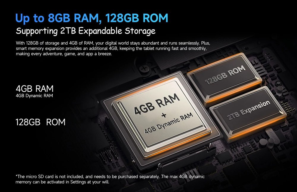 ULEFONE tablet Tab A9 Pro Kids, 8.68", 4/128GB, 4G, Android 15, 5040mAh, ροζ - Image 4