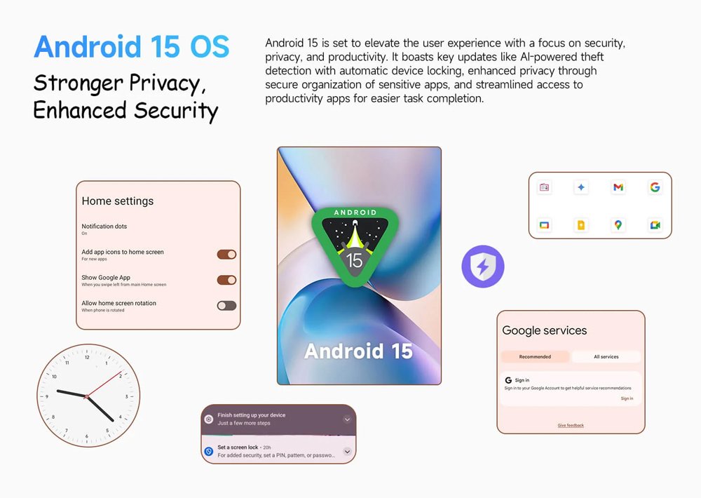 ULEFONE tablet Tab A9 Pro Kids, 8.68", 4/128GB, 4G, Android 15, 5040mAh, ροζ - Image 5