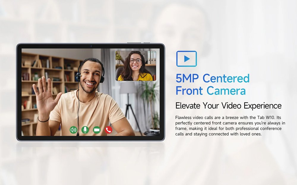 ULEFONE tablet Tab W10, 10.1" HD+, 4/128GB, 6600mAh, Android 14, γκρι - Image 6