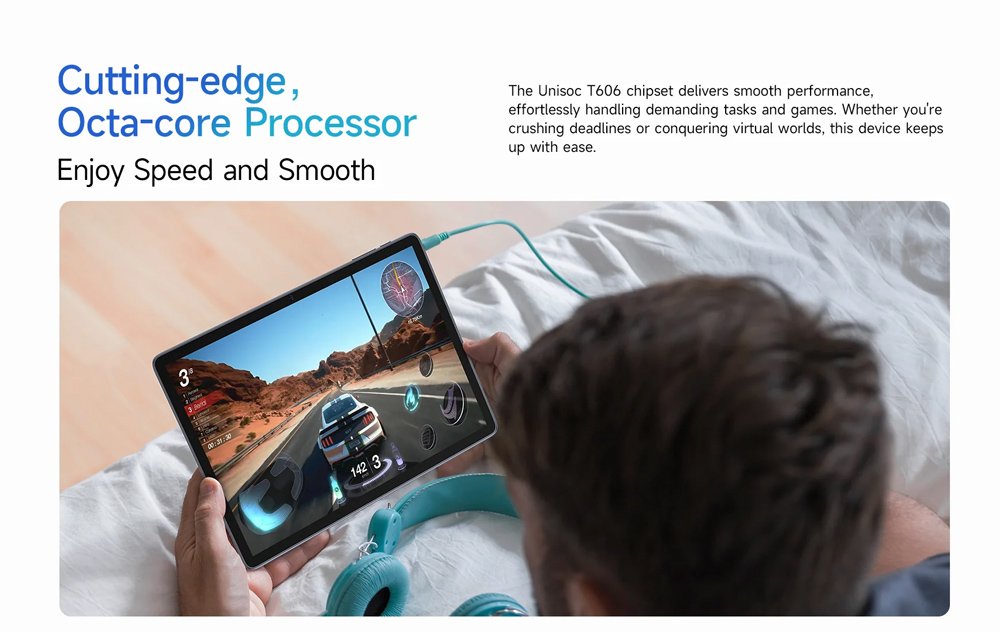 ULEFONE tablet Tab W10, 10.1" HD+, 4/128GB, 6600mAh, Android 14, γκρι - Image 17