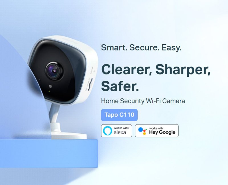 TP-LINK smart κάμερα Tapo C110, 2K, motion detection, Wi-Fi, Ver. 2.0 - Image 2