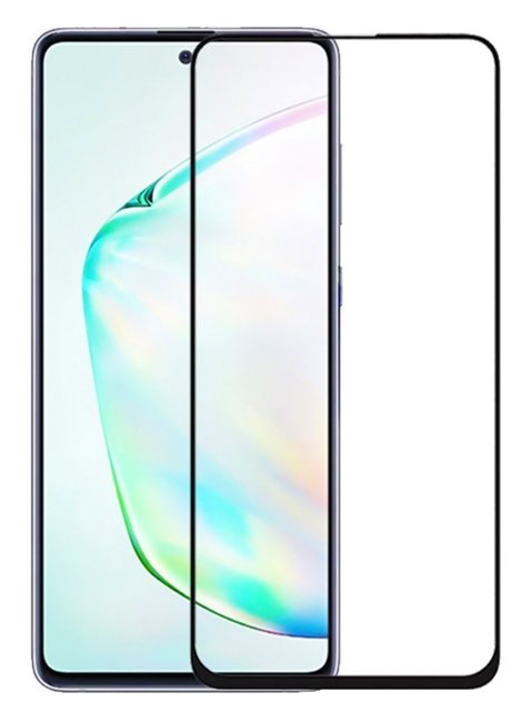 POWERTECH Tempered Glass 5D, full glue, για Samsung Note 10 Lite, μαύρο