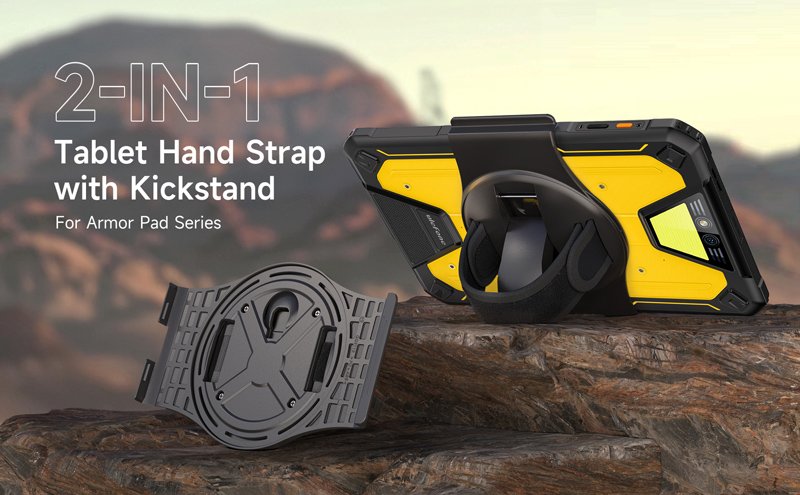 ULEFONE βάση THS02 για tablet Armor Pad 2, με ιμάντα, μαύρη - Image 2
