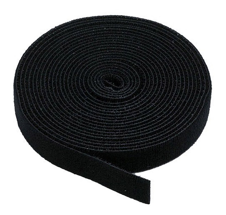 POWERTECH ταινία τύπου velcro TIES-002, πολλαπλών χρήσεων, 13mm, 3m, μαύρη