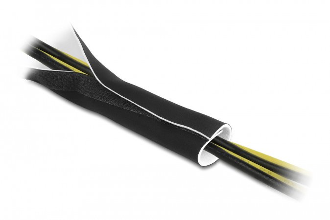 Ταινία νεοπρενίου τύπου Velcro TIES-037, 13.5cm, 1.5m, μαύρη/λευκή - Image 2