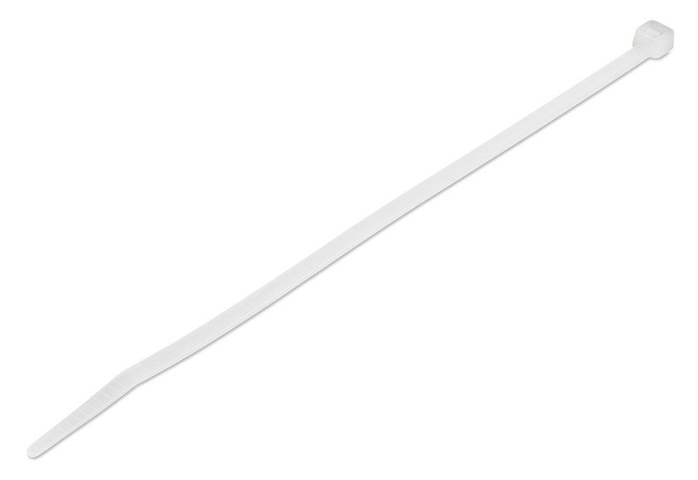 POWERTECH δεματικά καλωδίων TIES-061, 400x7.5mm, λευκά, 100τμχ