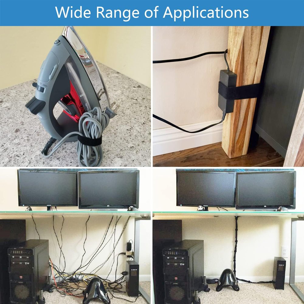 POWERTECH ταινία τύπου velcro TIES-079, 48mm, 3m, μαύρη - Image 2