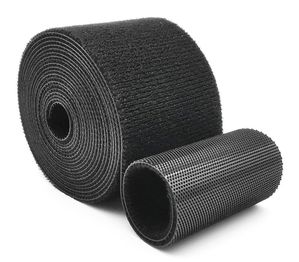 POWERTECH ταινία τύπου velcro TIES-080, 48mm, 5m, μαύρη