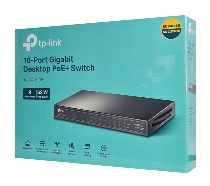 TP-LINK desktop switch TL-SG1210P, 10-Port Gigabit, 8x PoE+, Ver. 3.0 - Image 5