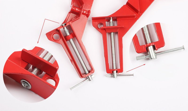 POWERTECH γωνιακός σφιγκτήρας 90° TOOL-0024, 100mm, κόκκινος - Image 3