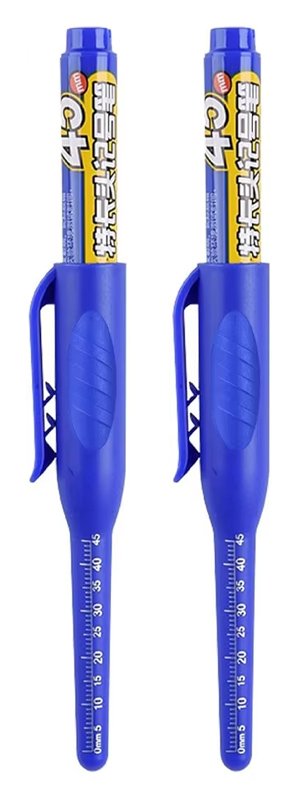 Ανεξίτηλος μαρκαδόρος σημαδέματος TOOL-0099 με μακριά μύτη, 45mm, μπλε, 2τμχ