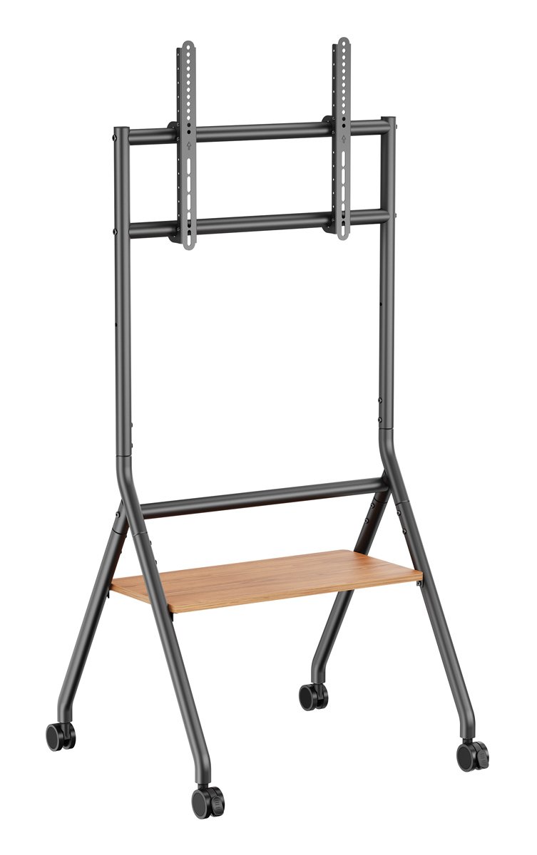 BRATECK βάση τηλεόρασης δαπέδου TTF13E-46FW, 37-86", έως 80kg, με ράφι & ροδάκια