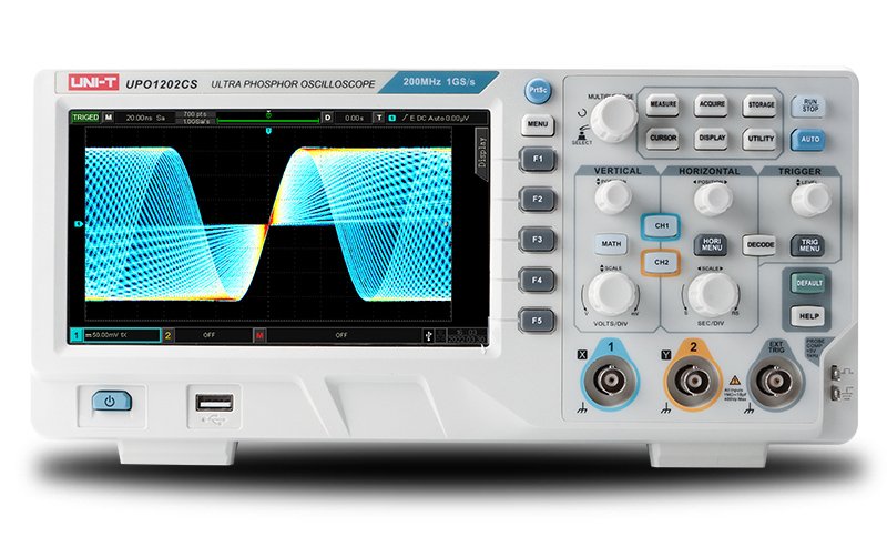 UNI-T ψηφιακός παλμογράφος πάγκου UPO1202CS, 2 καναλιών, 200MHz - Image 3