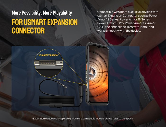 ULEFONE ενδοσκοπική κάμερα E02 για uSmart βύσμα, dual camera, IP67 - Image 4