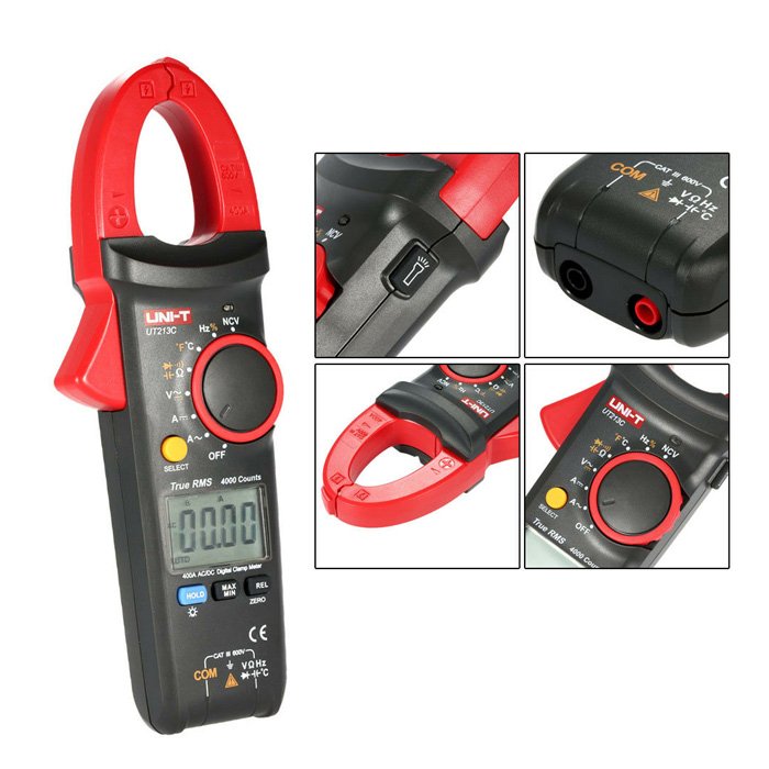 UNI-T πολύμετρο & αμπεροτσιμπίδα UT213C, 400A AC/DC, NCV, True RMS - Image 4
