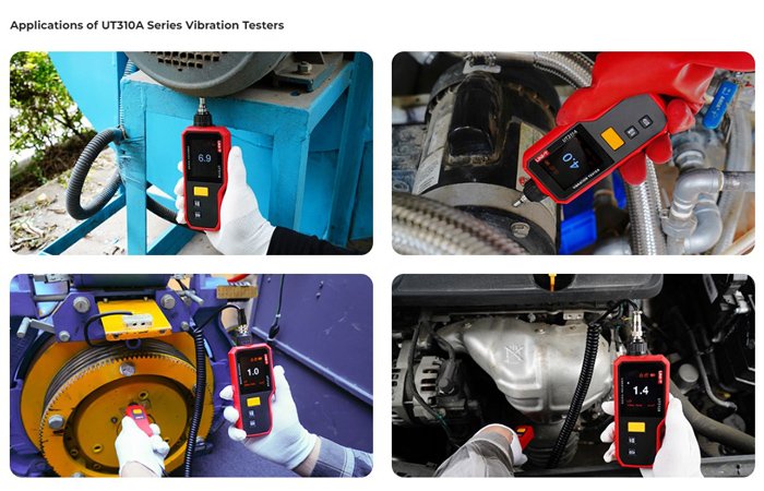 UNI-T tester κραδασμών UT312A, PEAK/RMS/P-P, 1350mAh - Image 2