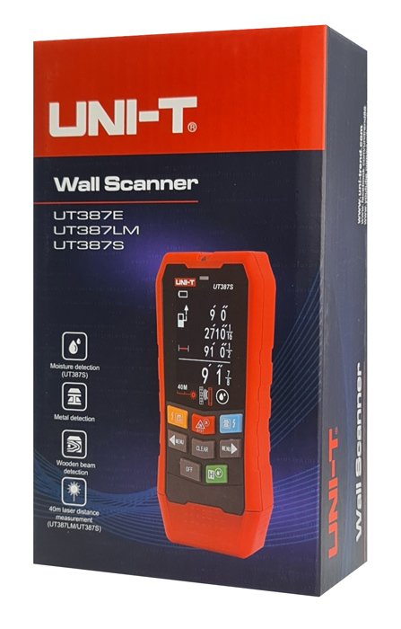 UNI-T ψηφιακός αναλυτής τοίχου UT387E, ανιχνεύει μέταλλο/ξύλο/καλώδια - Image 4
