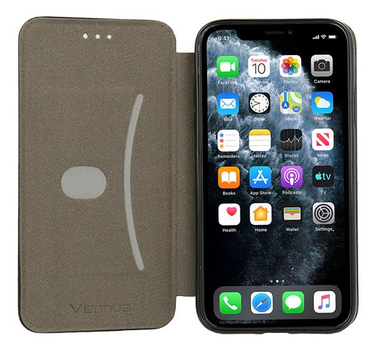 VENNUS Θήκη Βook Elegance VNS-0050 για iPhone 14 Pro, μαύρη - Image 3