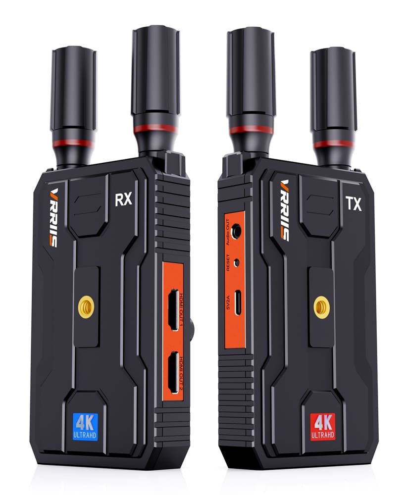 VRRIIS HDMI σύστημα ασύρματης μετάδοσης βίντεο WL097 Pro, 4K, 2.4/5GHz, έως 400m